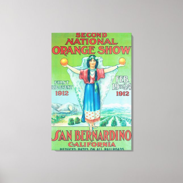 Toile Poster National Orange Show #4 (Recto)
