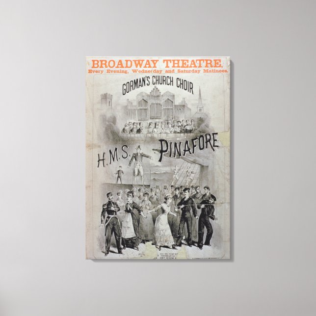 Toile Poster pour 'HMS PinaForts', interprété par le C d (Recto)