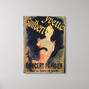 Toile Poster pour 'Yvette Guilbert Concert Parisien' (co