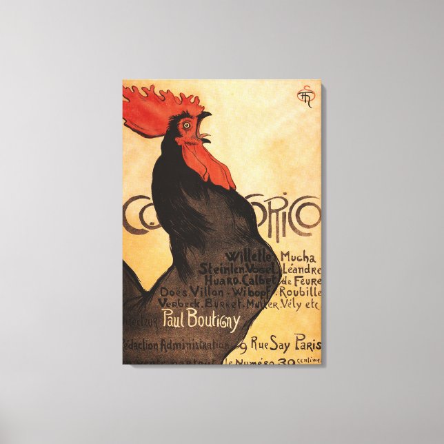 Toile Poster promotionnel du coq périodique (Recto)