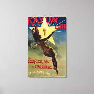 Toile Poster promotionnel du restaurant Rayon D'Or