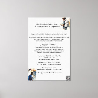 Toile POSTER TDAH 13 juillet