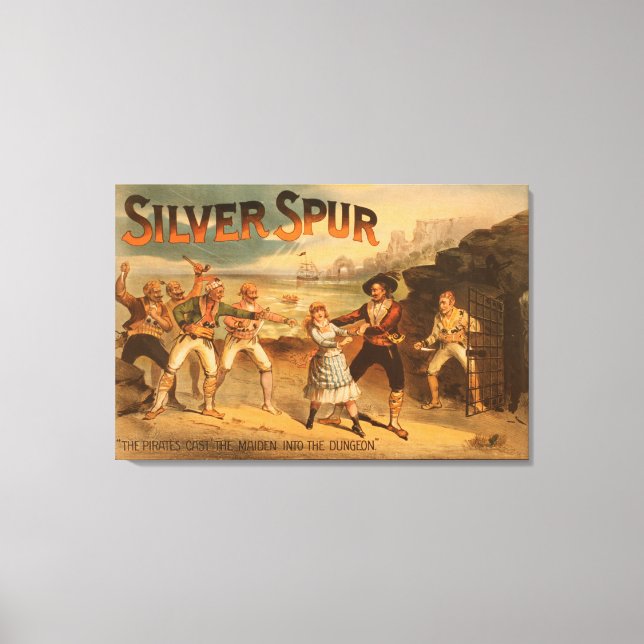 Toile Poster Théâtral Argent SpurPirates (Recto)