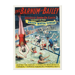 Toile Poster vintage Barnum & Bailey Circus
