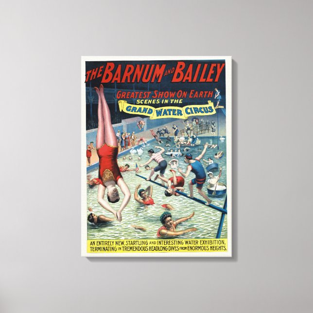 Toile Poster vintage Barnum & Bailey Circus (Recto)