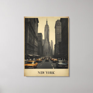 Toile Poster vintage de New York