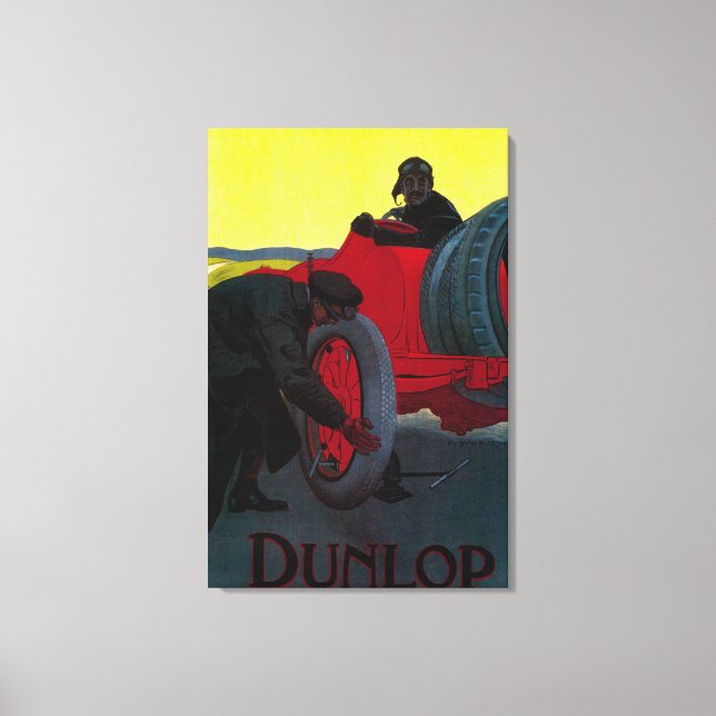 Toile Poster Vintage Dunlop Europe (Recto)