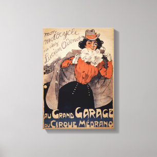 Toile Poster vintage français vers 1890 Restauré