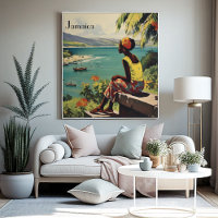 Poster Vintage voyage Jamaïcaine