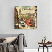 Poster Vintage voyage London City Centre