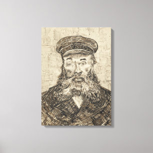 Toile Postman Joseph Roulin (Sepia Sketch) (par van Gogh