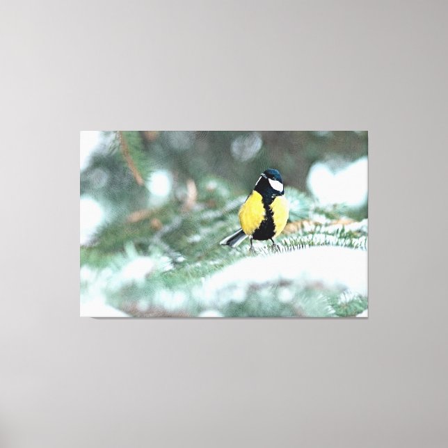 Toile Poulet Bleu Sur Pépinette Verte (Recto)