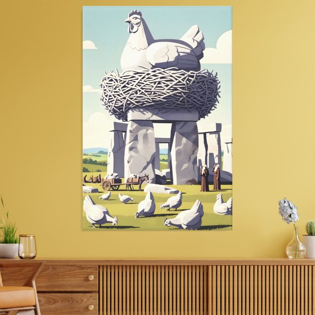 Toile Poulet drôle (Insitu(Salon))
