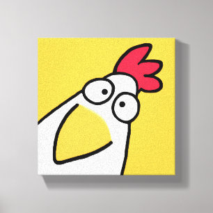 Toile POULET Jaune SÉRIEUX de Sandra Boynton