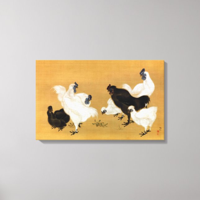 Toile Poulets de Mori Sosen Silkies (Recto)