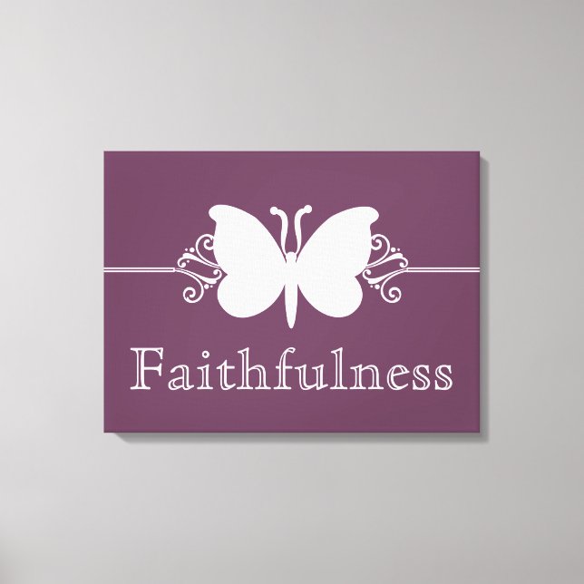 Toile Poupée de papillon Eggplant Virtue Canvas Imprimer (Recto)