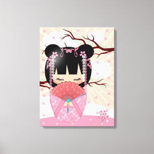 Toile Poupée Dream Kokeshi 18" x 24" Enveloppée