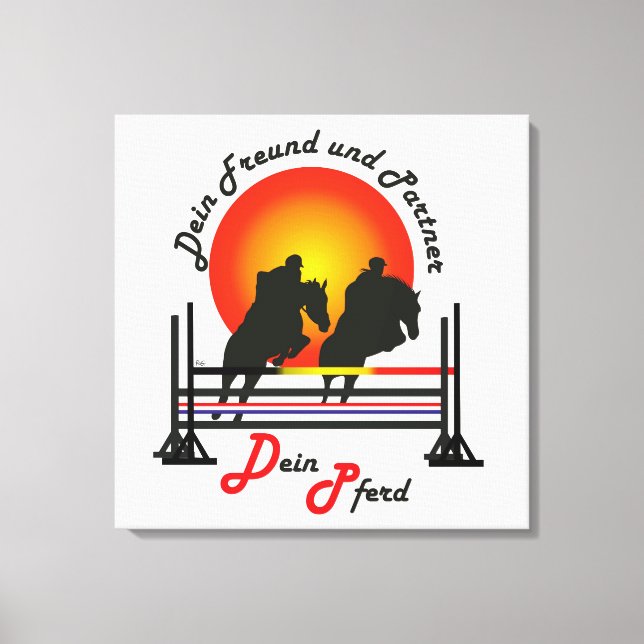 Toile pour chevaux et chevaux (Recto)