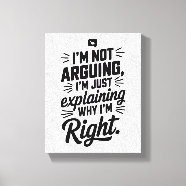 Toile Pour le Maître de la Logique ! Witty (Recto)