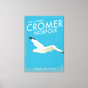 Toile Pour un séjour Cromer Norfolk en train poster de v