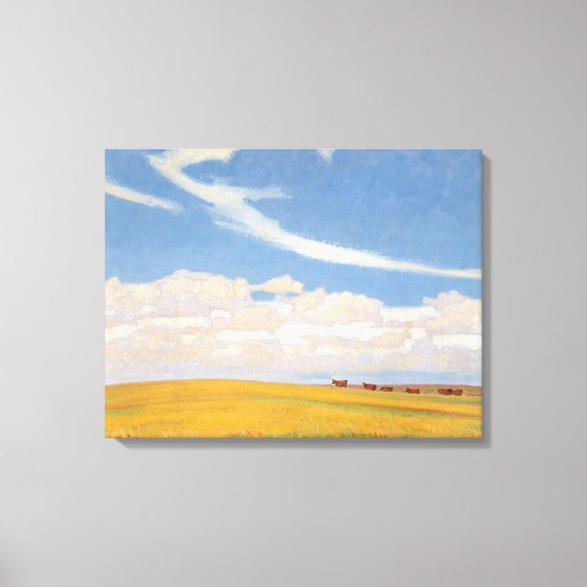Toile Prairie après l'orage par Maynard Dixon, Art ancie (Recto)