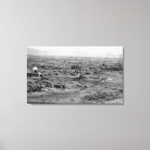 Toile Prairie City, Oregon Birds Vue de la ville