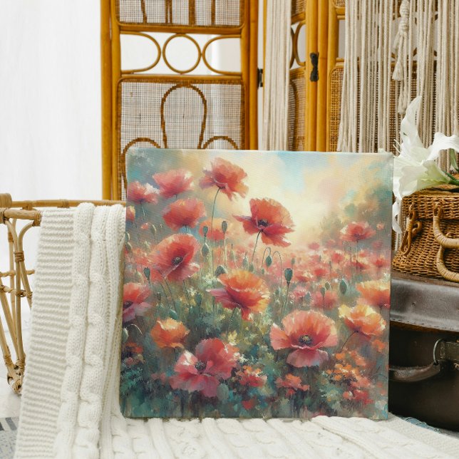 Toile Prairie de Coquelicots Paisible (Créateur téléchargé)
