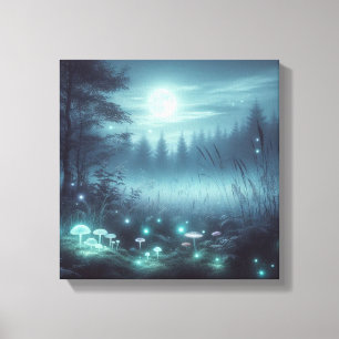 Toile Prairie Mystique du Clair de Lune et Rêve de Lucio