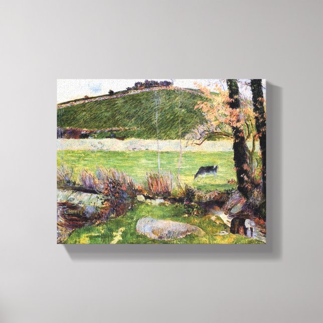 Toile Pré au bord d'Aven par Paul Gauguin (Recto)