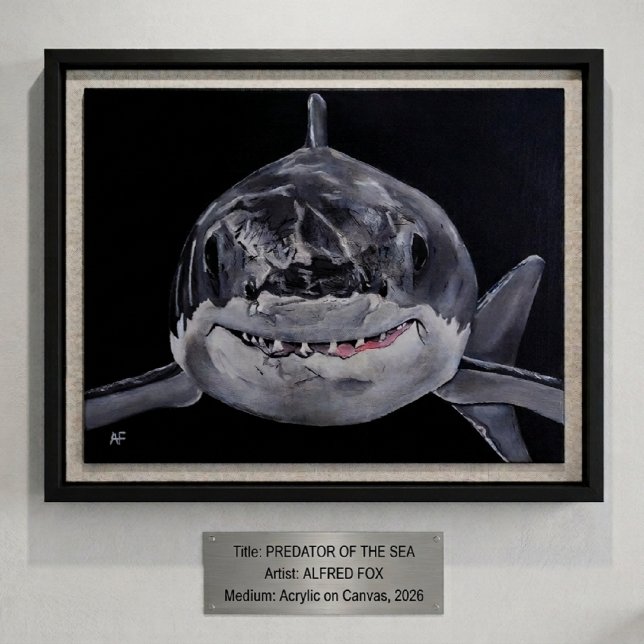 Toile Prédateur de la mer Peinture d'Alfred Fox (Créateur téléchargé)