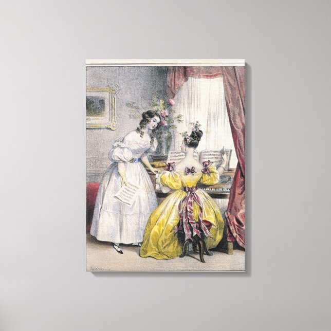 Toile Prelude, du Journal des Femmes, 1830-48 (Recto)