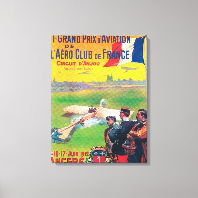 Toile Premier Grand Prix de l'aviation (Recto)