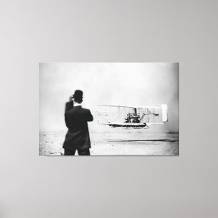 Toile Premier vol historique au-dessus de l'eau - W. Wri