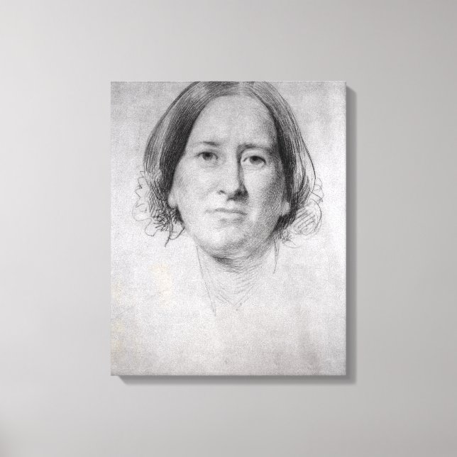 Toile Première étude pour le portrait de George Eliot (Recto)