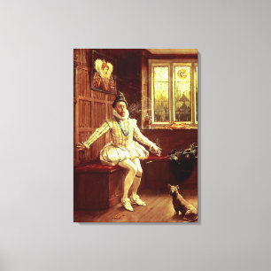 Toile Première fumée de monsieur Walter Raleigh
