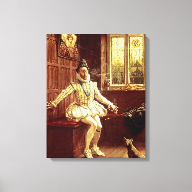 Toile Première fumée de Sir Walter Raleigh (Recto)