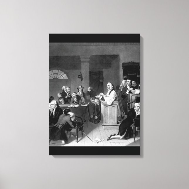 Toile Première prière au Congrès, septembre _Image de gu (Recto)