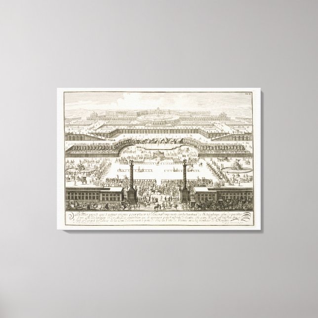 Toile Première proposition pour le Palais Schonbrunn, Vi (Recto)