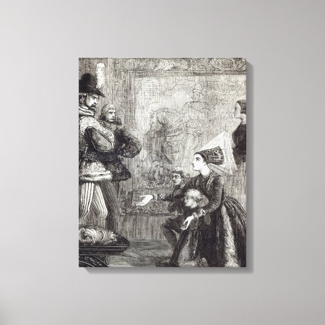 Toile Première réunion d'Edward IV et de Lady Elizabeth (Recto)
