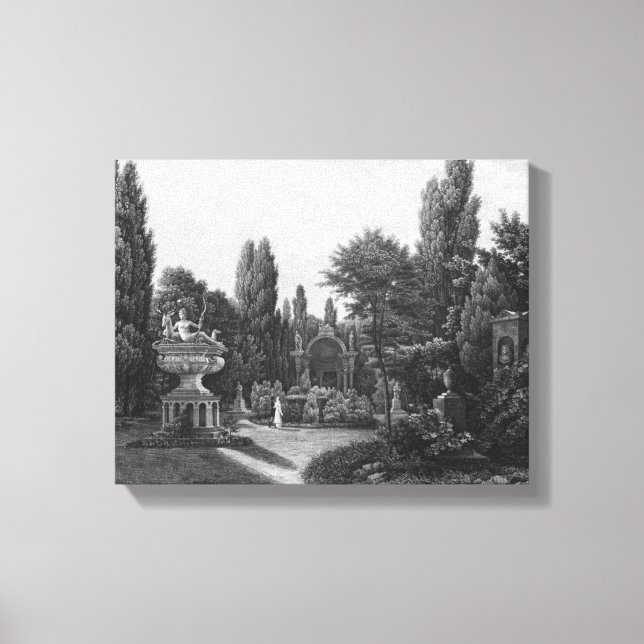 Toile Première vue sur le grand jardin (Recto)
