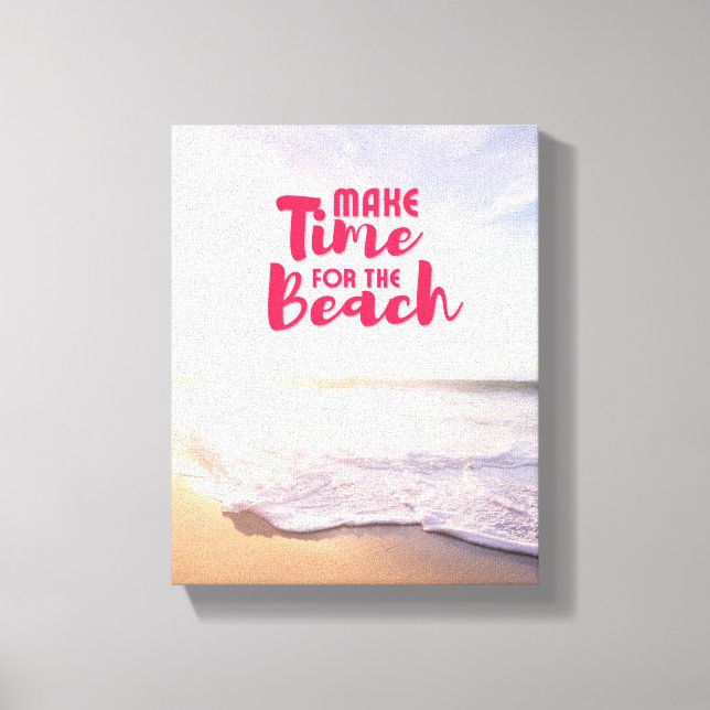 Toile Prenez le temps de la plage (Recto)