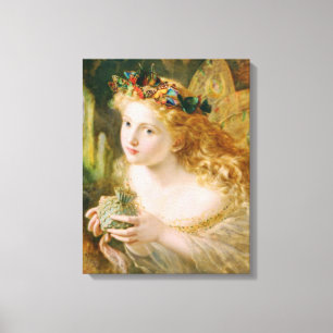 Toile Prenez le visage équitable de la femme Art Vintage