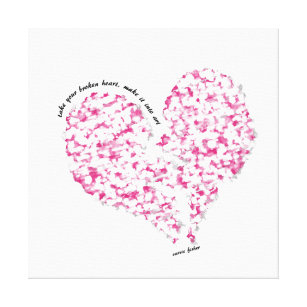 Posters Affiches Toiles Coeur Brise Zazzle Fr