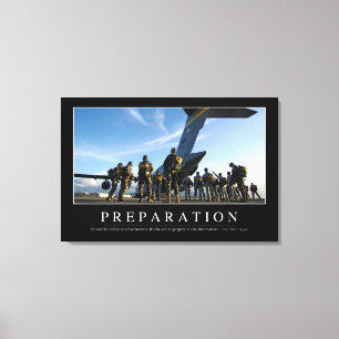 Toile Préparation : Citation inspirée