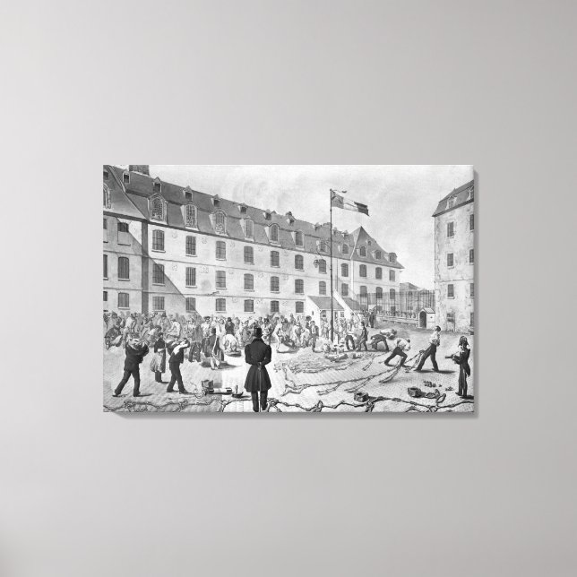 Toile Préparation de l'enchaînement des condamnés (Recto)