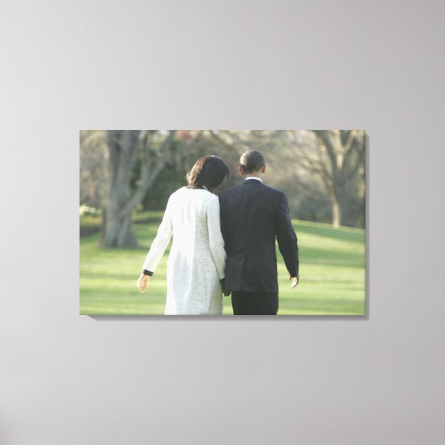 Toile Président Barack Obama et Première Dame Michelle (Recto)