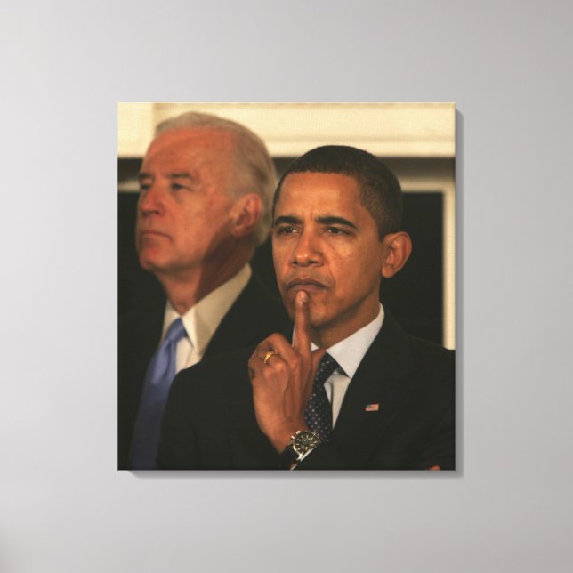 Toile Président Barack Obama et vice-président (Recto)