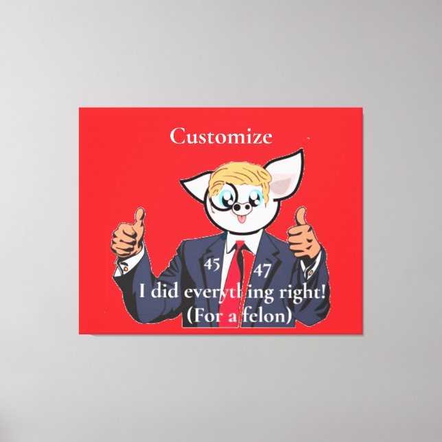 Toile Président criminel Thunder_Cove (Recto)