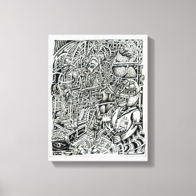 Toile Président électrique, par Brian Benson (Recto)