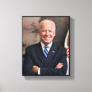 Toile Président Joe Biden Ancien VP Portrait officiel SM